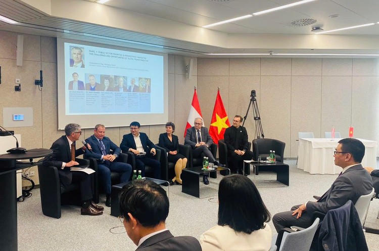 Diễn đàn Hợp tác công nghệ cao và Đổi mới sáng tạo Việt Nam - Áo 2025 đã diễn ra trọng thể tại Thủ đô Vienna (Áo) ngày 16/5/2025. Ảnh: NIC