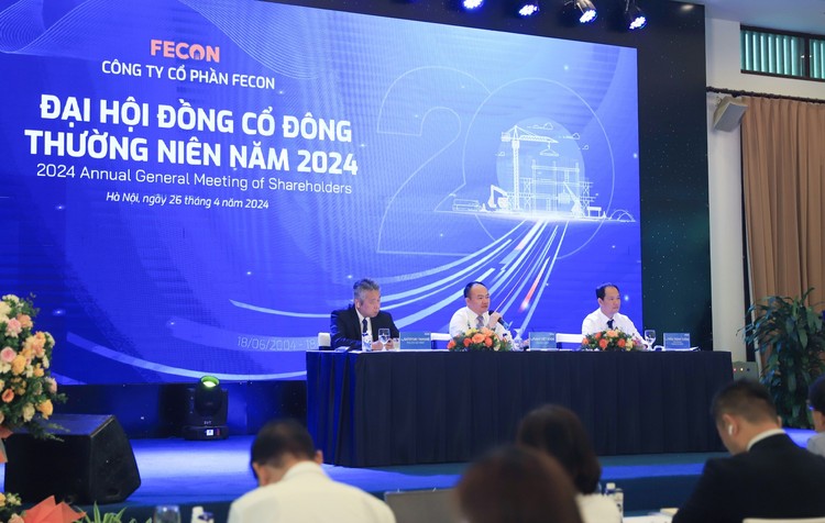 ĐHĐCĐ FECON: Chốt mục tiêu 4.000 tỷ đồng doanh thu, 60 tỷ đồng lãi ròng trong năm 2024