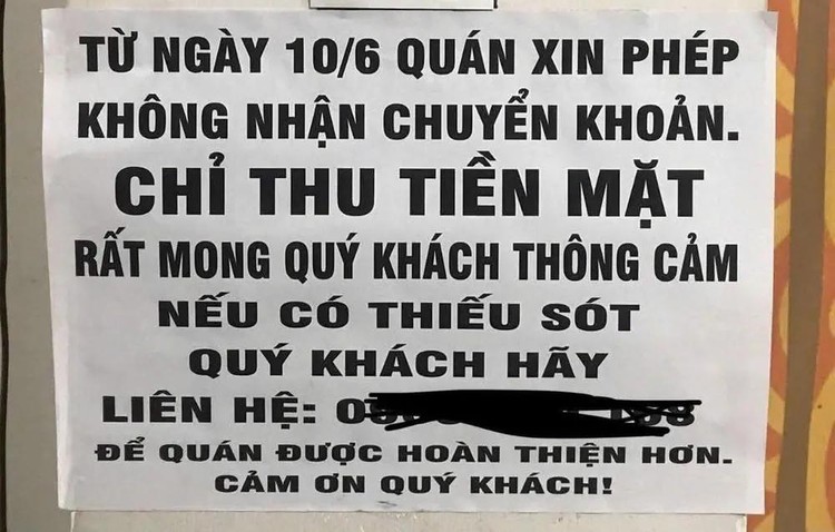 Từ chối nhận chuyển khoản có thể là dấu hiệu nghi ngờ hành vi che giấu doanh thu
