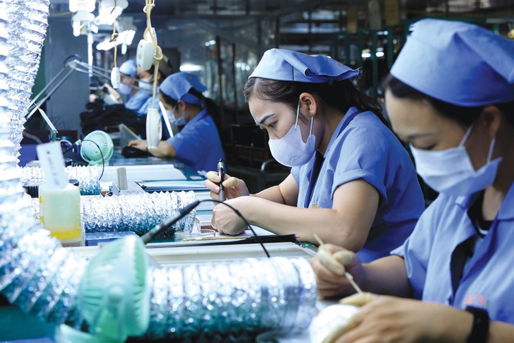 Tăng trưởng GDP năm 2025 đạt 8% trở lên sẽ góp phần tạo nền tảng vững chắc để đạt tốc độ tăng trưởng hai con số trong giai đoạn tiếp theo. Ảnh: Lê Tiên