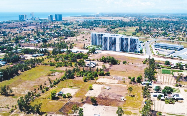 Mặt bằng cho Dự án Khu nghỉ dưỡng Nam Hội An mới được bồi thường hơn 50%. Ảnh: Quốc Tuấn