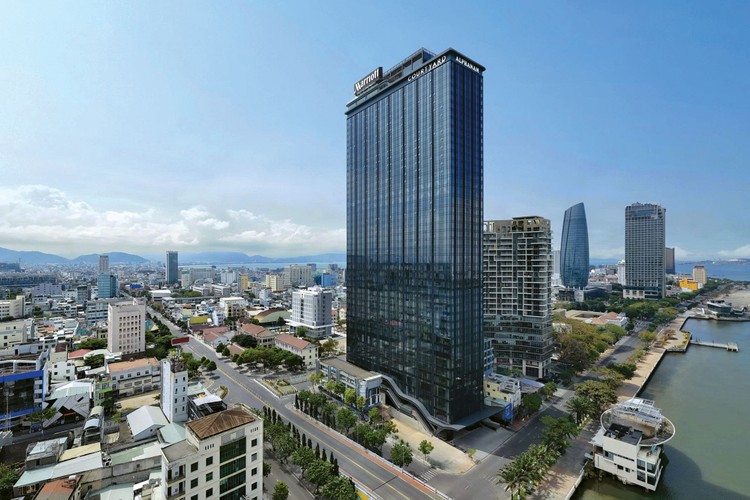 Tháp căn hộ Dự án M Landmark Residences tại đường Bạch Đằng, quận Hải Châu, TP. Đà Nẵng. Ảnh: Minh Hạnh