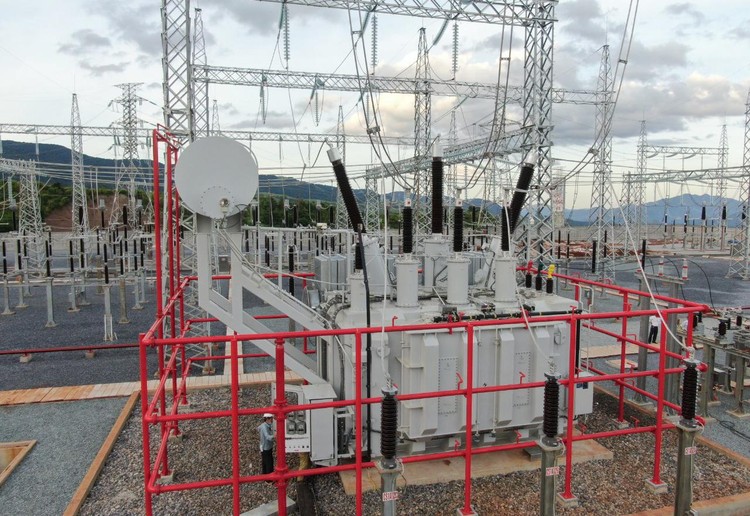 Trạm biến áp 220kV Lao Bảo (ảnh: CPMB)